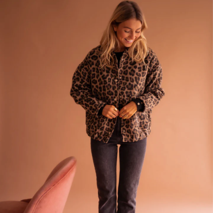 DAWN – WILD GRACE LEOPARD BOMBER