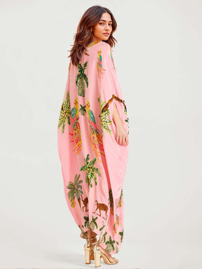 PARROT – MAXI DRESS WITH AN EXOTIC TOUCH