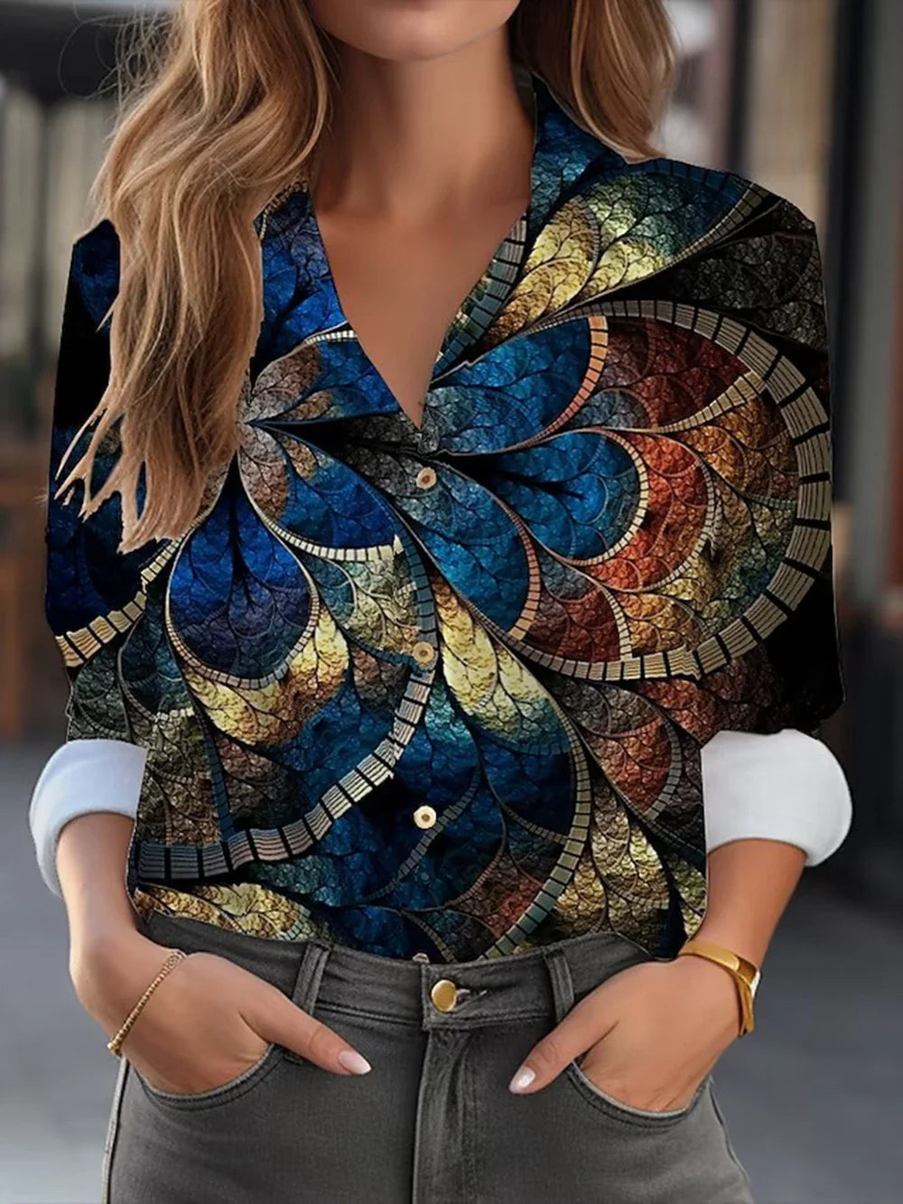 REGINE – BLOOMING ELEGANCE FLORAL BLOUSE