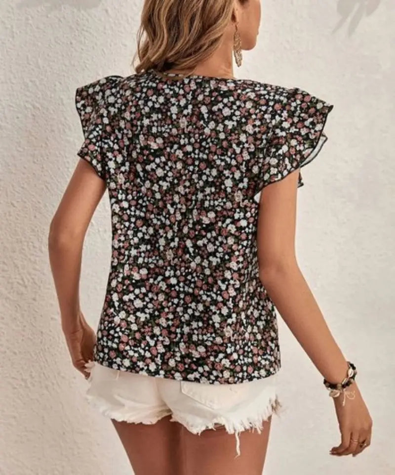 ALBA – CHARMING BLOUSE WITH A FLORAL POETRY TOUCH