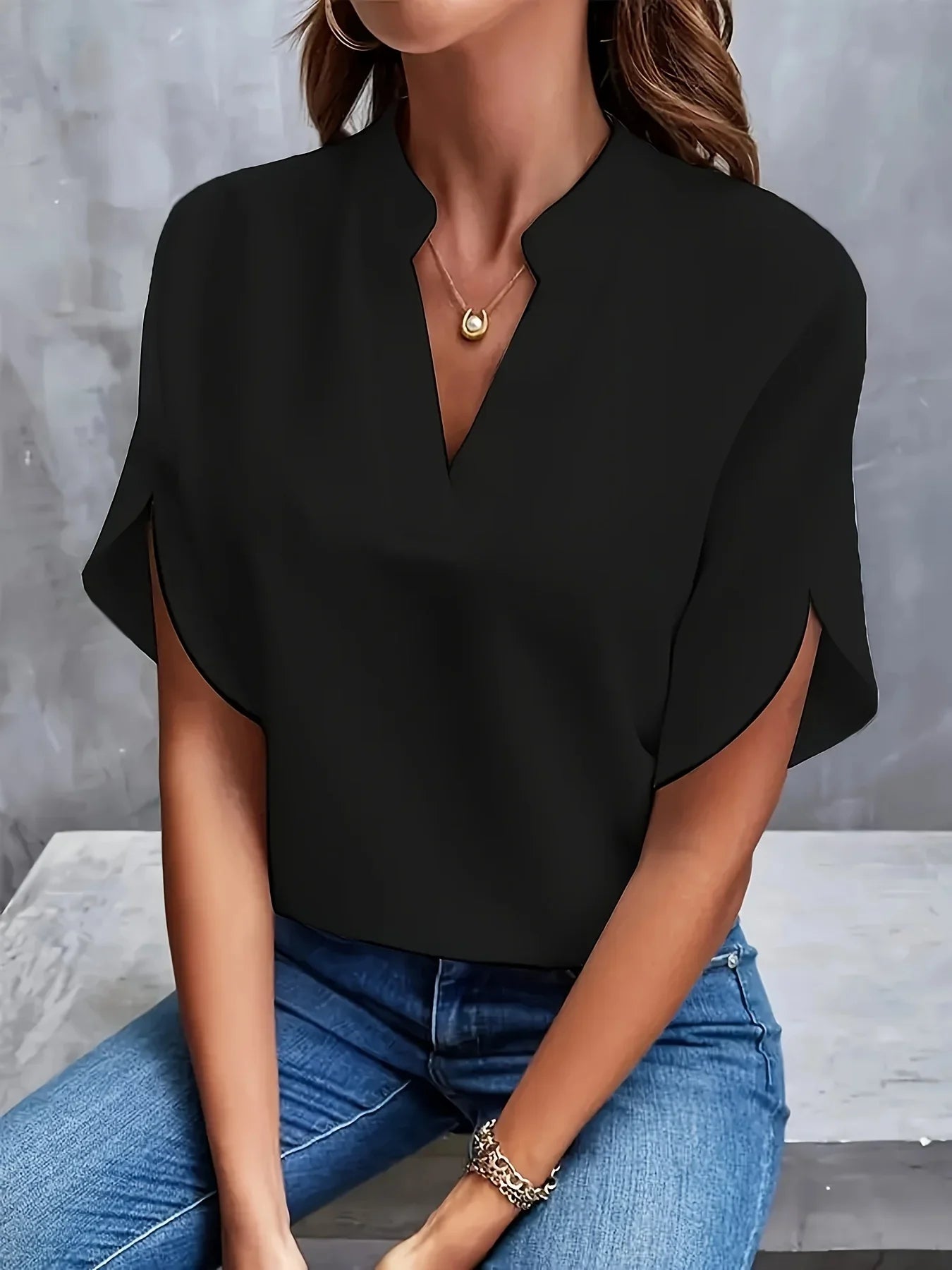 THALIA – TAILORED GRACE SILK BLOUSE