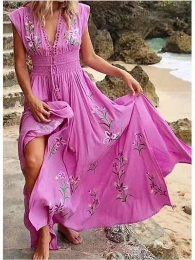 ZORA – EMBROIDERED ELEGANCE MAXI DRESS