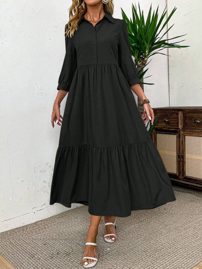 LUNA – EFFORTLESS FLOW SHIRT DRESS