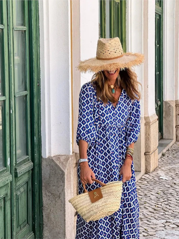 APRIL – FREE-SPIRITED CHARM BOHO MAXI DRESS
