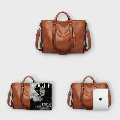 LARGE LEATHER BAG - TIMELESS STYLE & FUNCTIONALITY