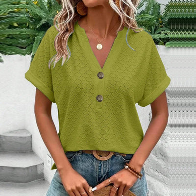 POPPY – SOFT GRACE SATIN-TEXTURED BLOUSE