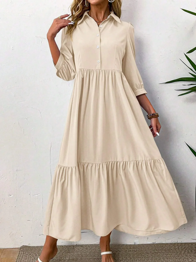 LUNA – EFFORTLESS FLOW SHIRT DRESS