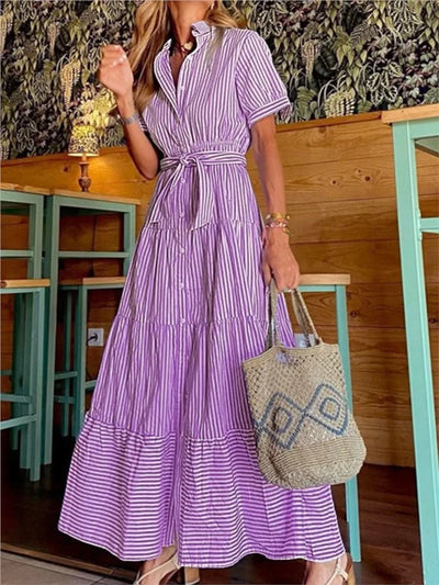 JANICE – EFFORTLESS STRIPED ELEGANCE MAXI DRESS