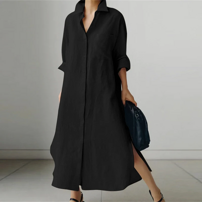 LUNA – RELAXED CHARM OVERSIZED SHIRT DRESS