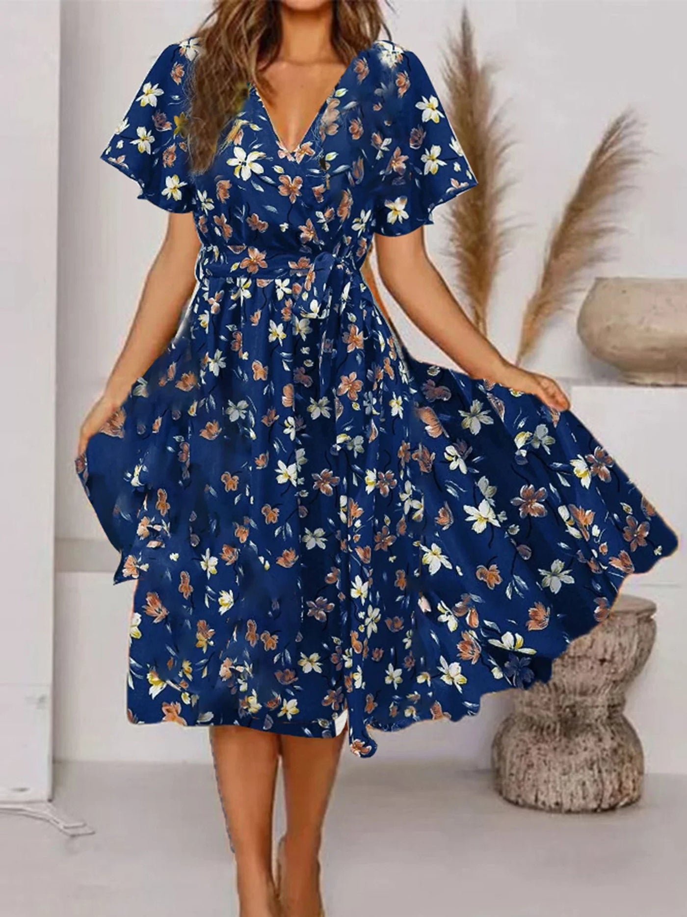 EVY – ROMANTIC BLOSSOM DREAMS MIDI DRESS