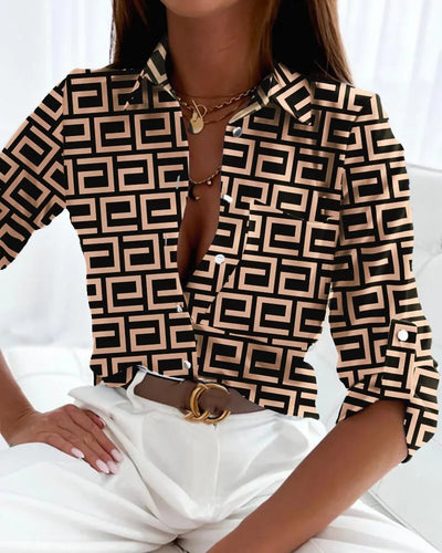 FREYA – ARTFUL EXPRESSION PRINTED BLOUSE