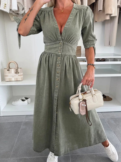 JESSIE – CASUAL CHARM DENIM DRESS