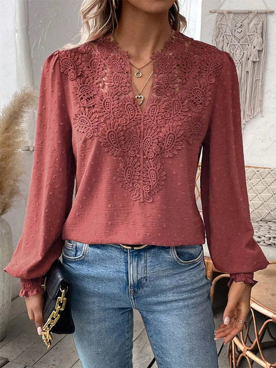 CHARLENE – ELEGANT FLOW BLOUSE WITH GRACEFUL DETAILS