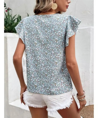 ALBA – CHARMING BLOUSE WITH A FLORAL POETRY TOUCH