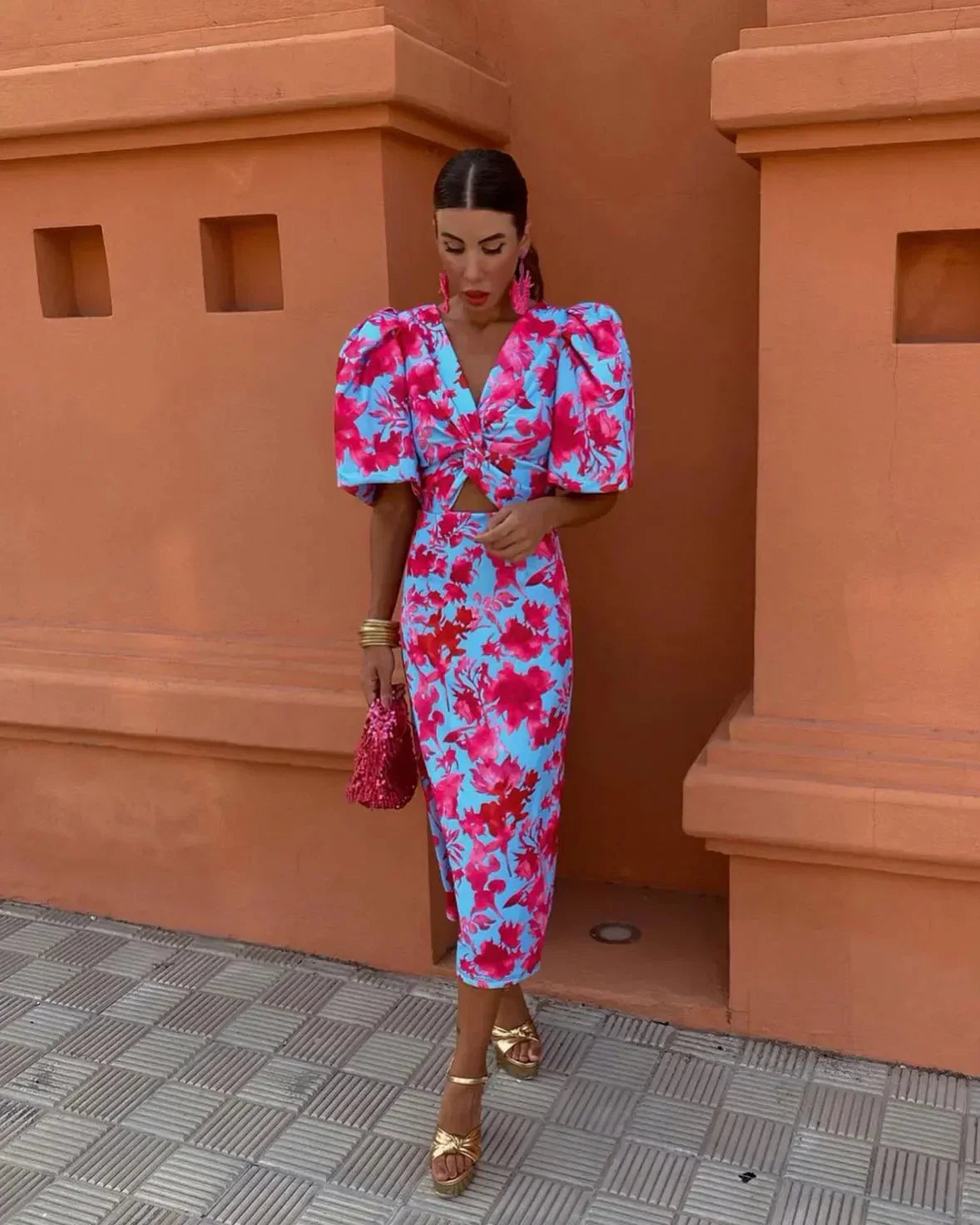 SIMONA – EFFORTLESS CHARM MIDI DRESS
