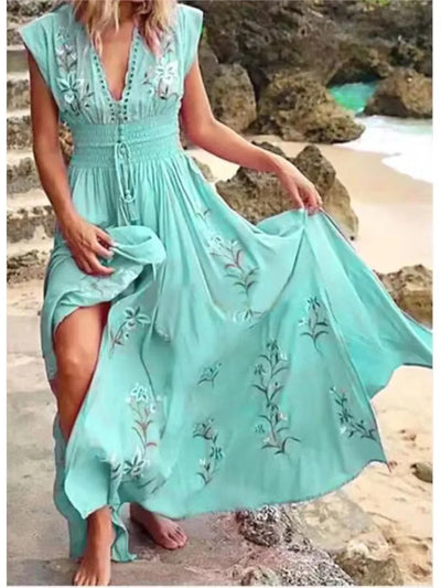 ZORA – EMBROIDERED ELEGANCE MAXI DRESS