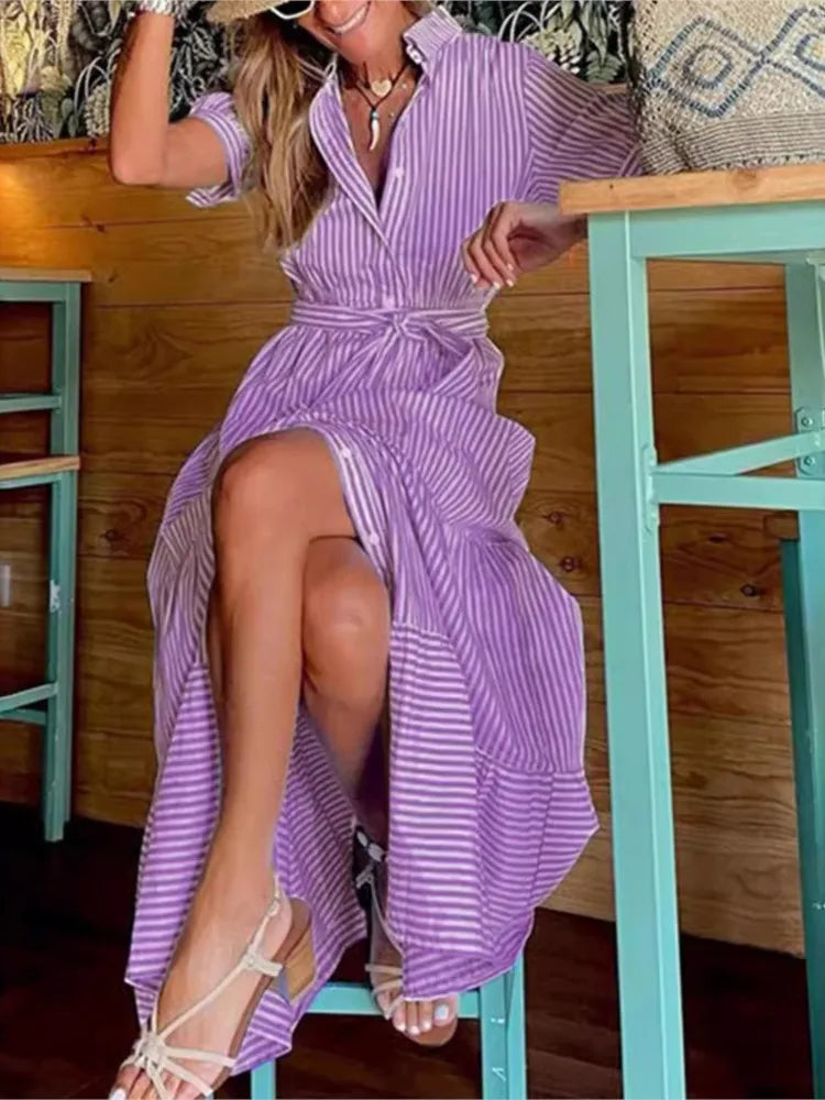 JANICE – EFFORTLESS STRIPED ELEGANCE MAXI DRESS
