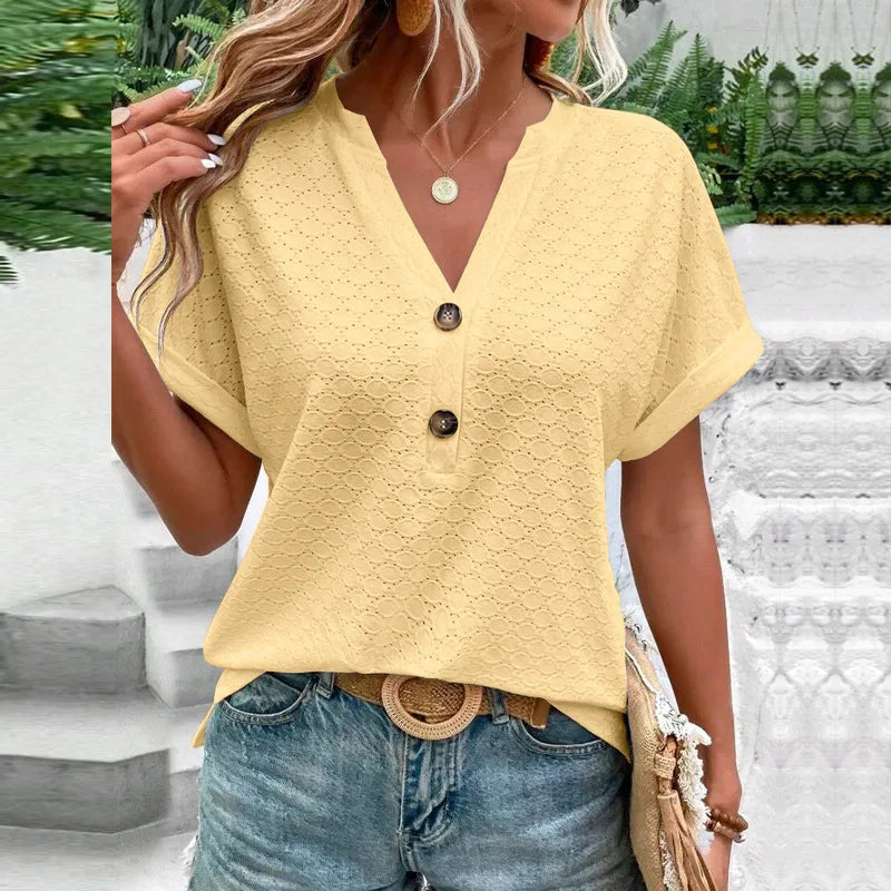 POPPY – SOFT GRACE SATIN-TEXTURED BLOUSE