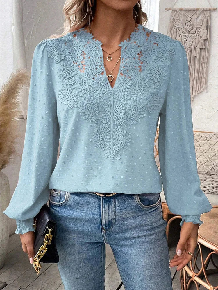 CHARLENE – ELEGANT FLOW BLOUSE WITH GRACEFUL DETAILS