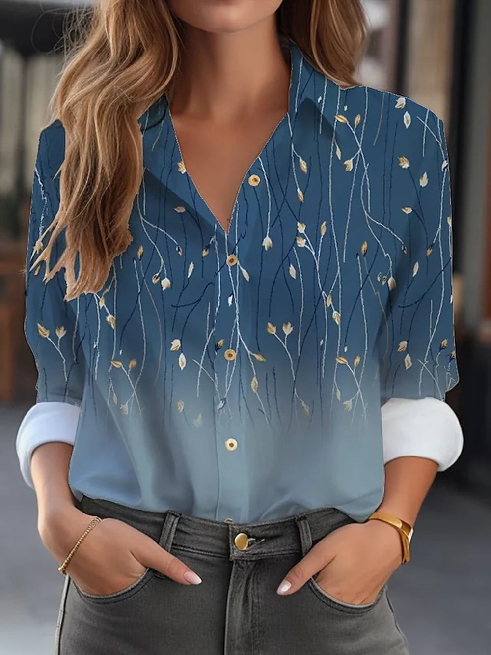 REGINE – BLOOMING ELEGANCE FLORAL BLOUSE