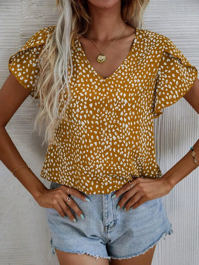 CASSIDY – CHIC BLOUSE WITH ABSTRACT ARTISTRY