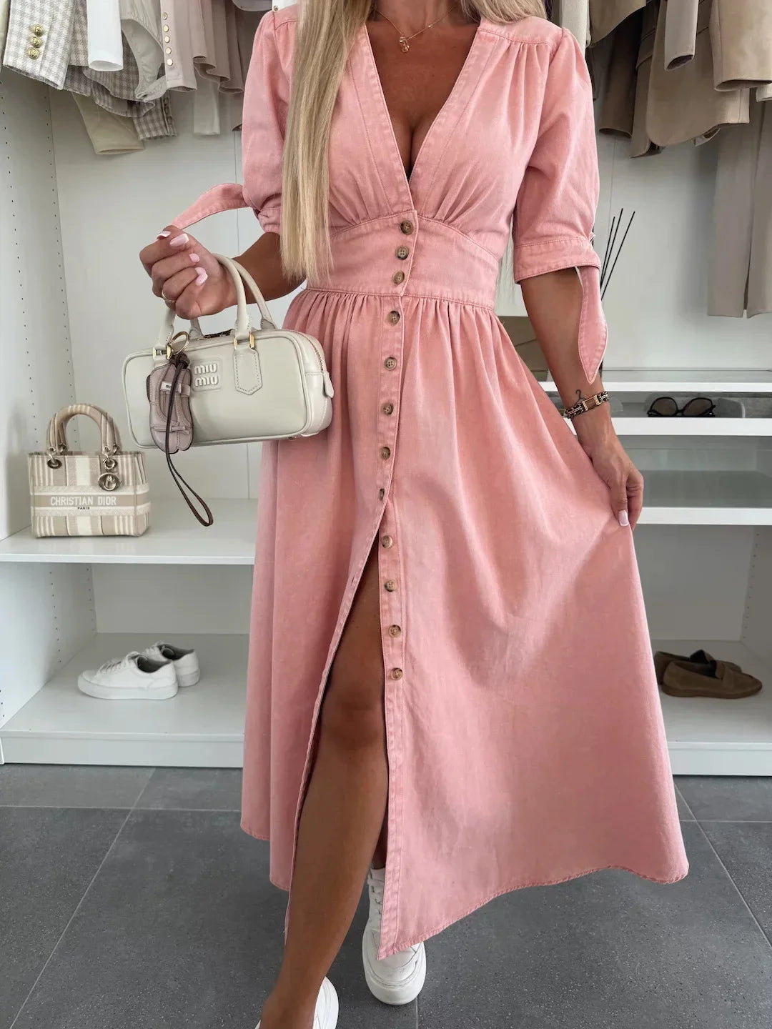 JESSIE – CASUAL CHARM DENIM DRESS