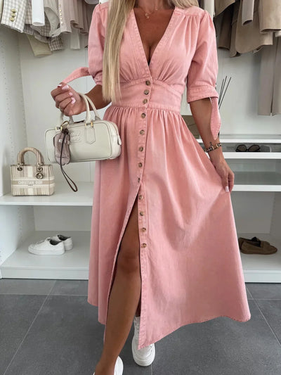 JESSIE – CASUAL CHARM DENIM DRESS