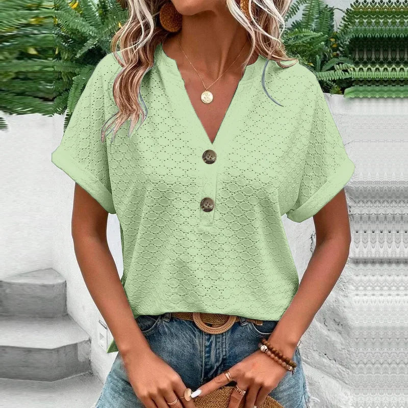 POPPY – SOFT GRACE SATIN-TEXTURED BLOUSE