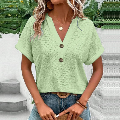 POPPY – SOFT GRACE SATIN-TEXTURED BLOUSE