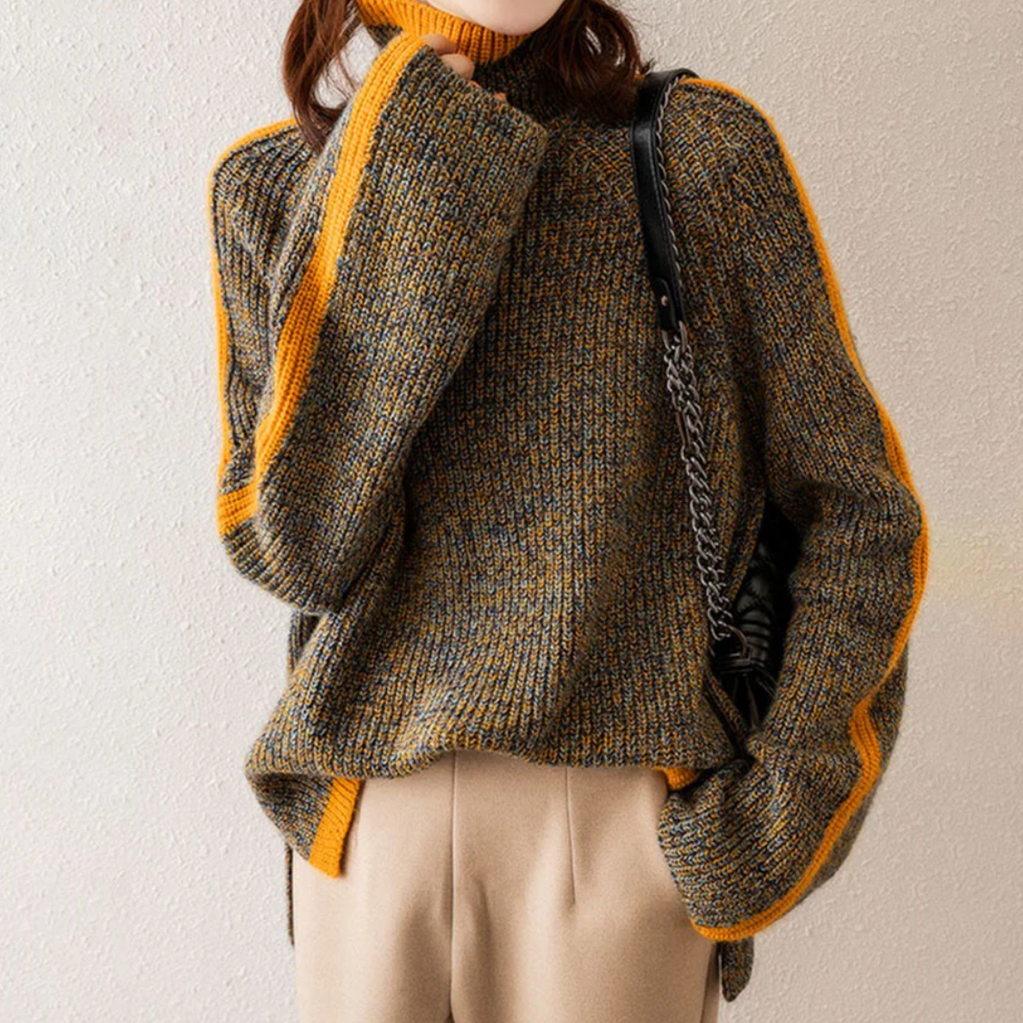 MIROVA – HIGH-NECK SWEATER