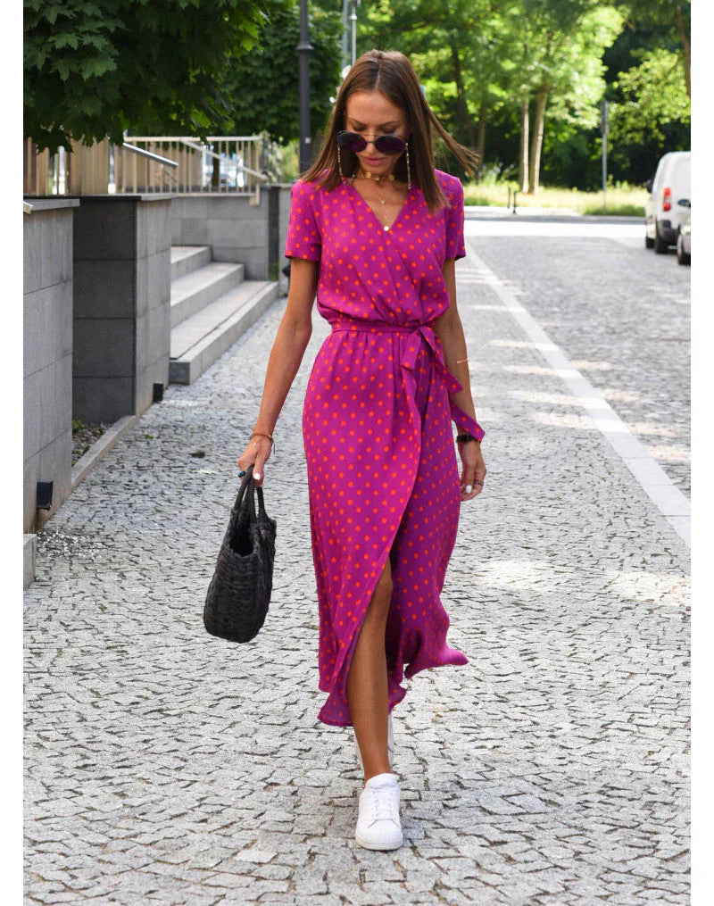 EVA - STYLISH V-NECK DRESS
