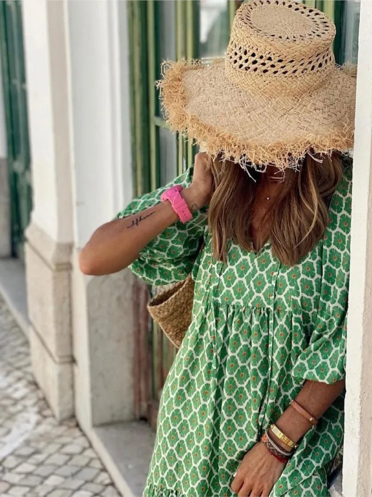 APRIL – FREE-SPIRITED CHARM BOHO MAXI DRESS