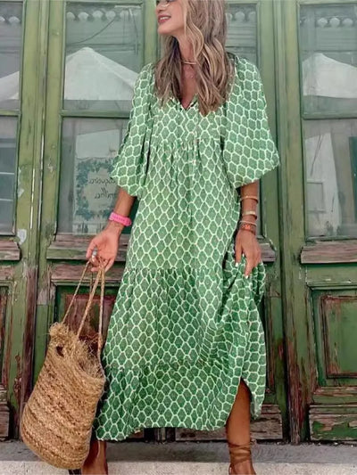 APRIL – FREE-SPIRITED CHARM BOHO MAXI DRESS