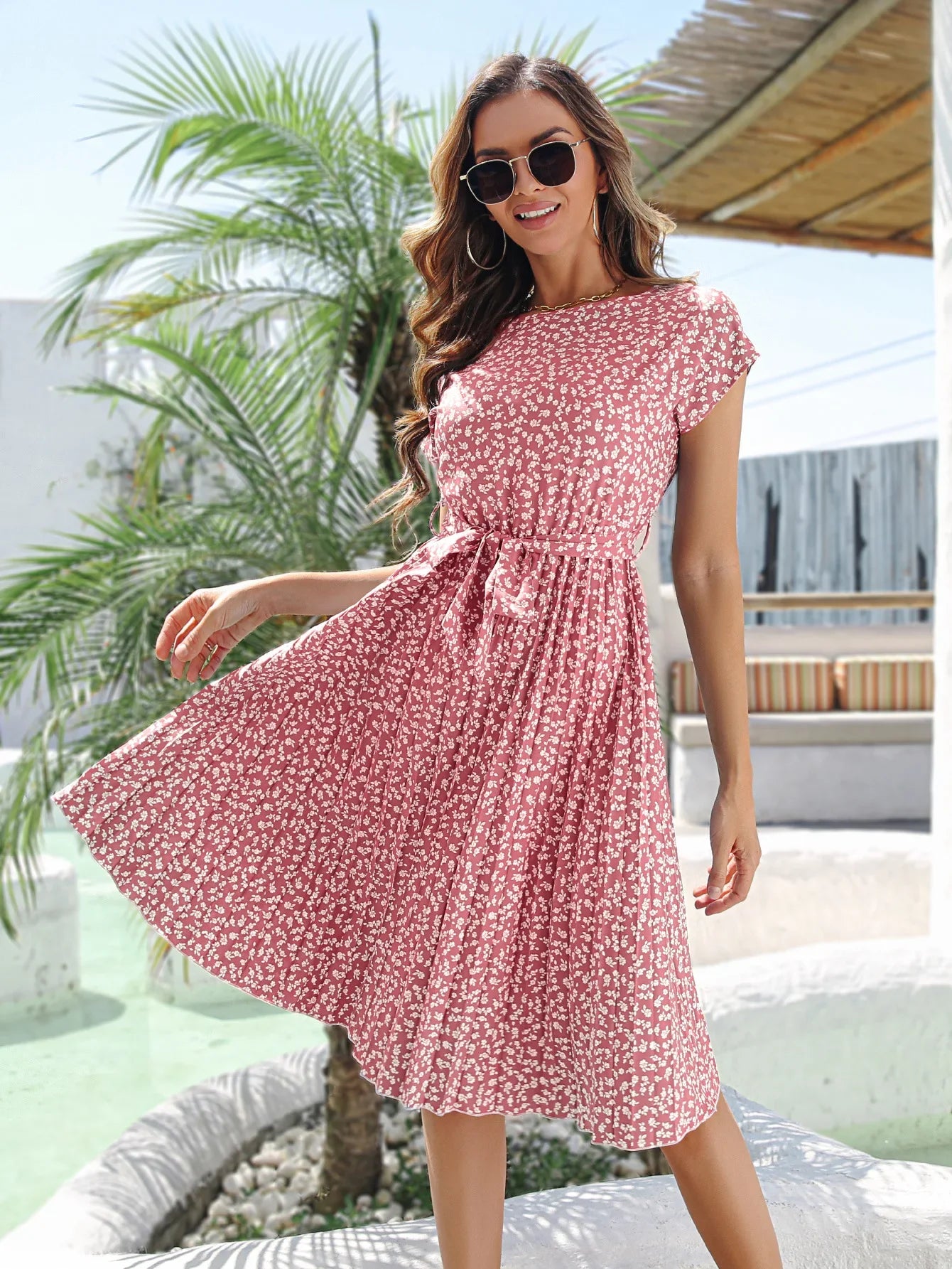 ANETTE – DELICATE BLOOM WHISPERS MIDI DRESS