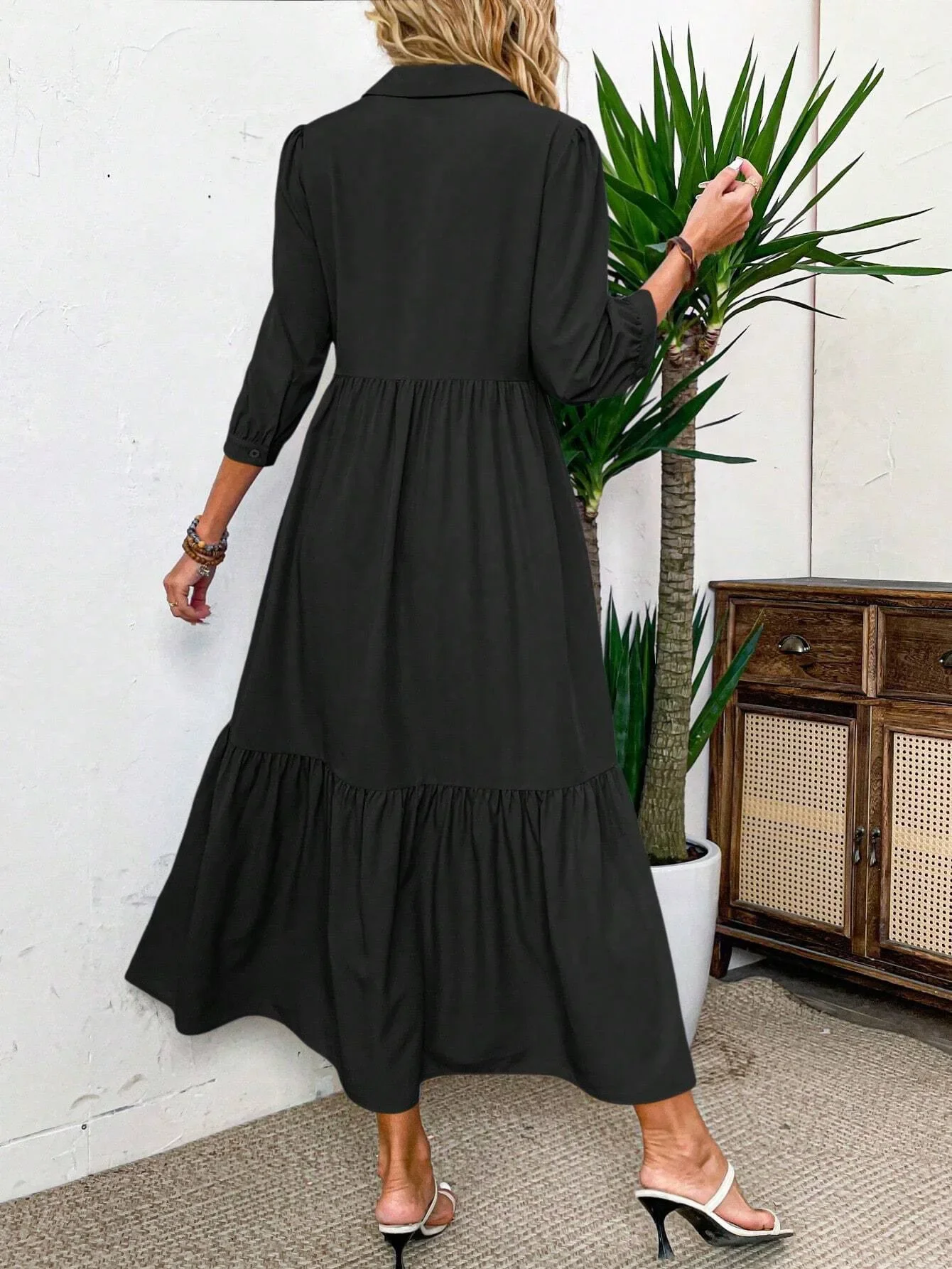 LUNA – EFFORTLESS FLOW SHIRT DRESS