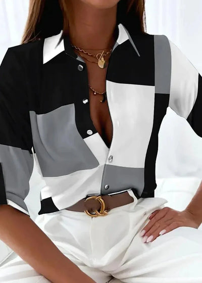 VIOLA – CONTEMPORARY MUSE PRINTED BLOUSE