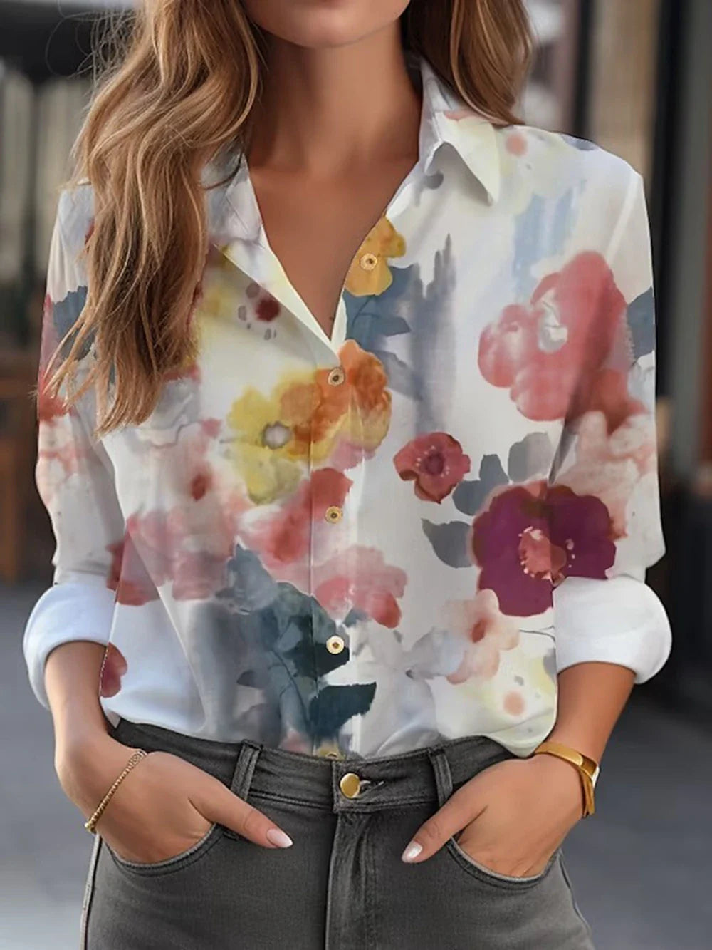 REGINE – BLOOMING ELEGANCE FLORAL BLOUSE