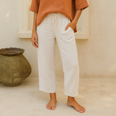 ELOISE – BREEZY LINEN BLEND SUMMER TROUSERS