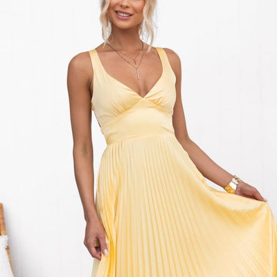 ROSEMARY – SUNLIT PLEATS WITH A TOUCH OF GRACE