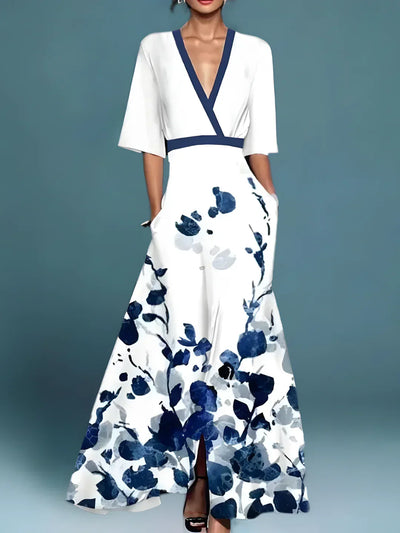 LAURE – FLORAL CHARM WRAP DRESS