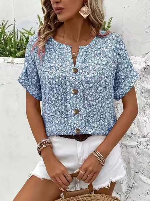 VERNA – CHIC BLOUSE WITH A BLOSSOMING TOUCH