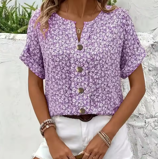 VERNA – CHIC BLOUSE WITH A BLOSSOMING TOUCH