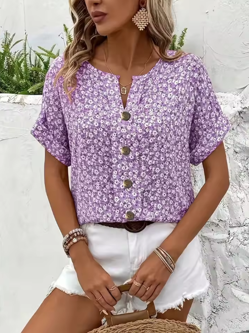 VERNA – CHIC BLOUSE WITH A BLOSSOMING TOUCH