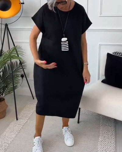 IRIS – SOFT CHARM SHORT SLEEVE DRESS