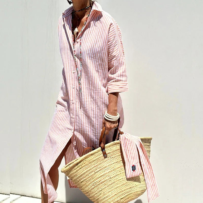 ARMELLE – SUNLIT STRIPES SUMMER DRESS (ALMOST SOLD OUT)