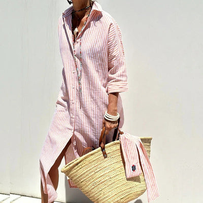 ARMELLE – SUNLIT STRIPES SUMMER DRESS (ALMOST SOLD OUT)