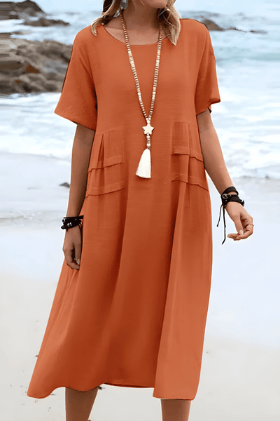 ARIA – SUN-KISSED LINEN BREEZE DRESS