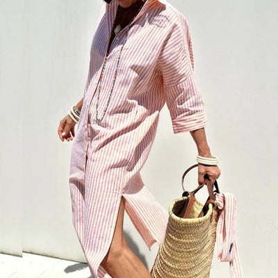 ARMELLE – SUNLIT STRIPES SUMMER DRESS (ALMOST SOLD OUT)