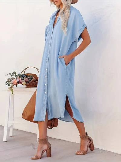 BÉATRICE - SHIRT DRESS WITH POCKETS