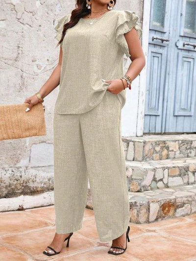 LIDIA – LINEN SET WITH BREEZY SOPHISTICATION
